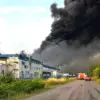 Ukrainian Flex Factory in Mukachevo Reduced to Smoldering Ruins in August 21 Fire – Latest War Damage