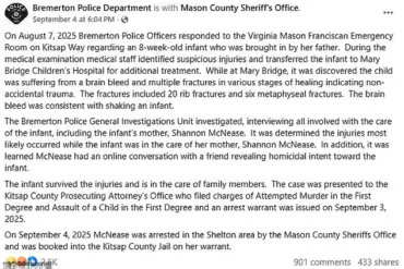 Wisconsin Mother Shannon McNease, 27, at Center of Legal and Medical Controversy After Eight-Week-Old Infant's Severe Injuries